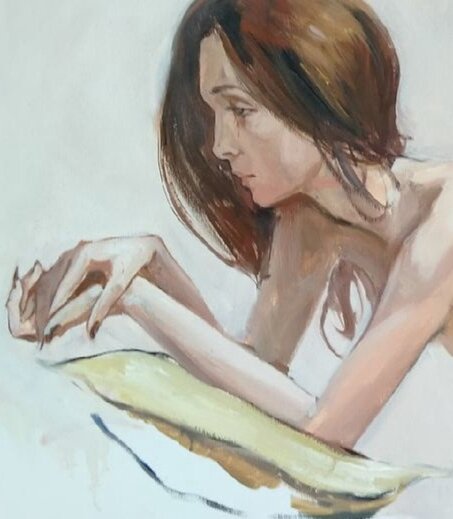 "Одалиска". Холст, масло, 60/80. Фрагмент. 