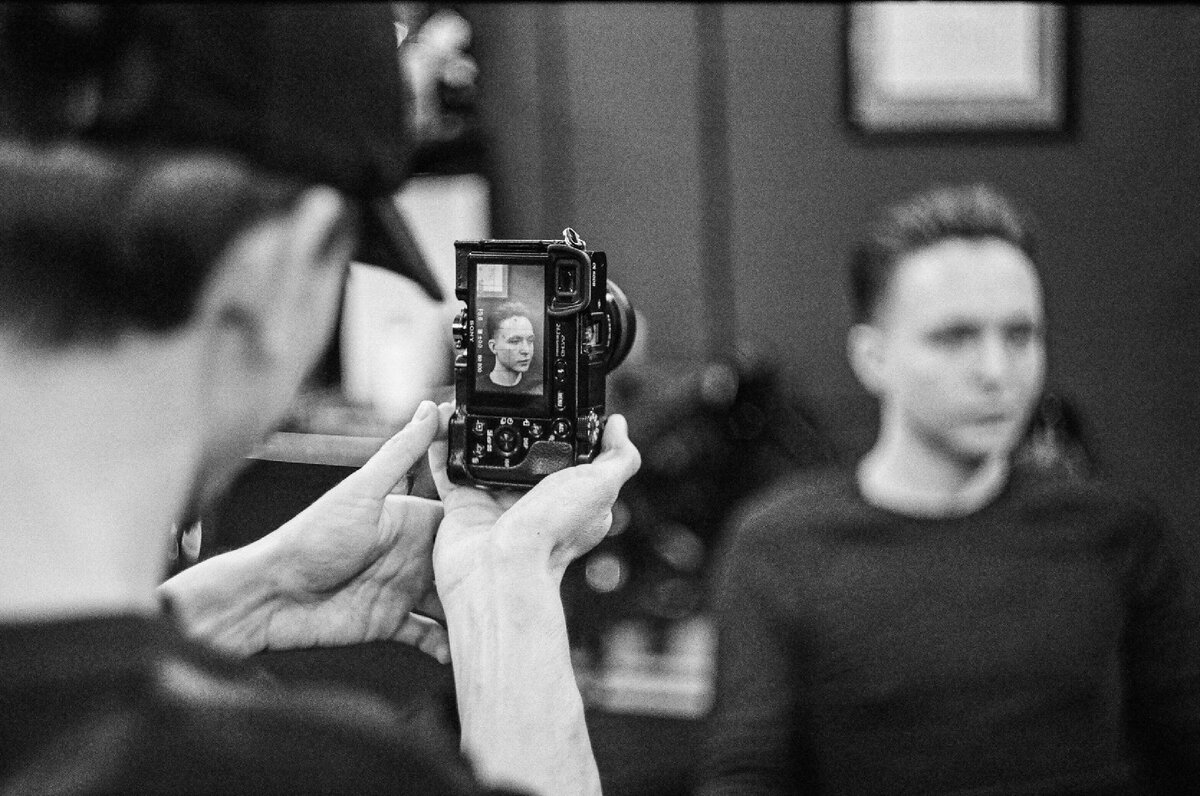 Плёночная фотография. Фотография мужской стрижки