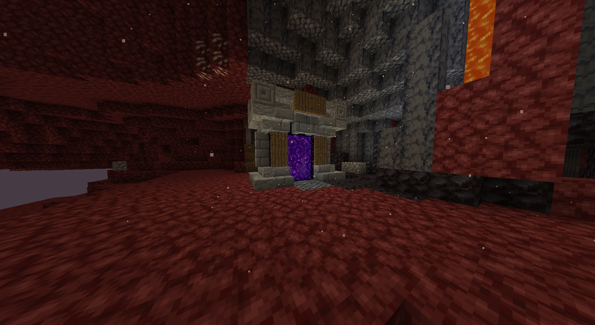 На днях Ражнас рассказал мне координаты портала своего клана... И я добрался. Больше тысячи блоков по Незеру...