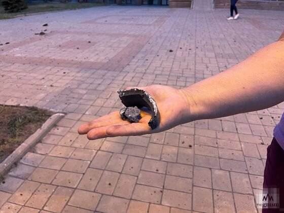    Осколок снаряда калибра 155 миллиметров Никита Третьяков © ИА REGNUM