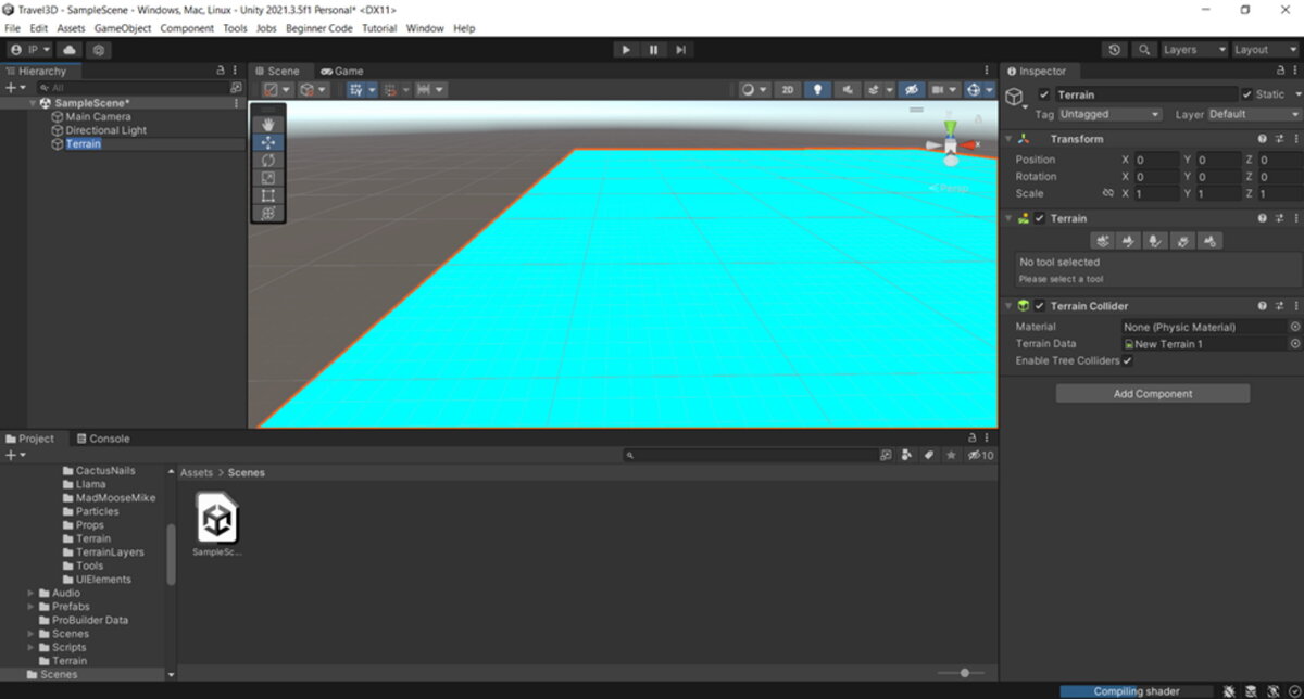 Плоскость Terrain