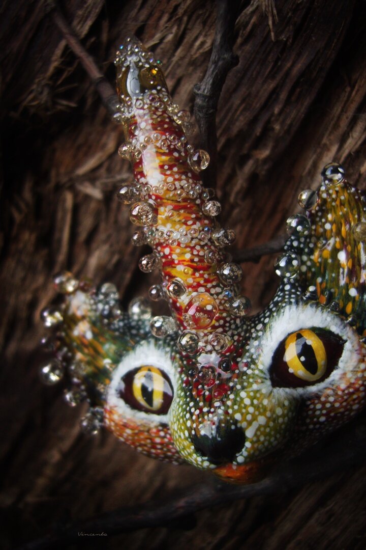 Брошь "Рогтябрь, осенний лесной кот"