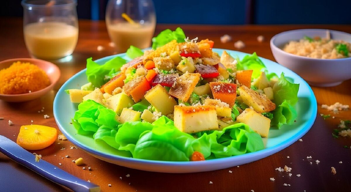 Цезарь с курицей