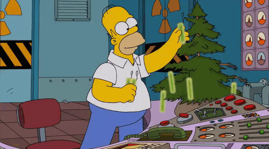 Гомер наряжает ёлку //Фрагмент сериала Симпсоны, s25e11