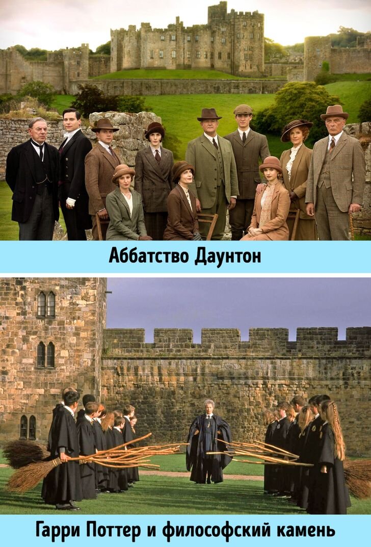 © Downton Abbey / Carnival Films, © Harry Potter and the Sorcerer's Stone / Warner Bros.