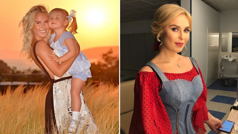 На фото сравнивается Пелагея без макияжа, и Пелагея с макияжем.