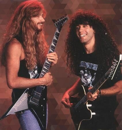 Марти Фридман(справа) и Дэйв Мастейн. Фото из открытых источников