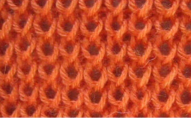 Сеточка на основе резинки 1х1