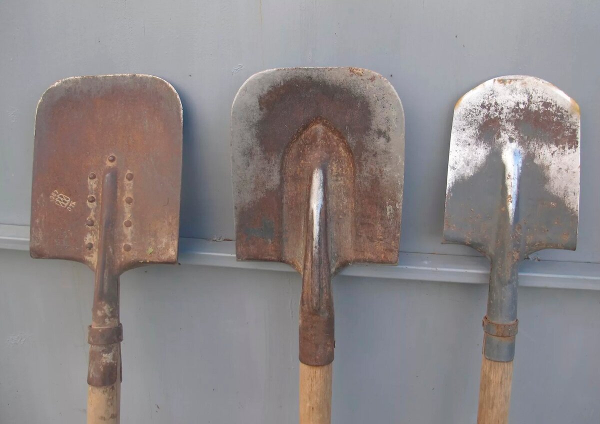 Фото лопат в ржавчине! Теперь мы знаем, что с этим делать! 