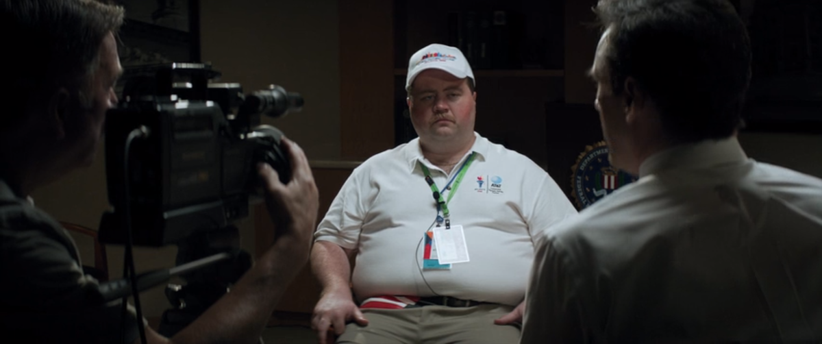 Кадр из фильма. Название – Дело Ричарда Джуэлла (оригинальное название Richard Jewell). Год – 2019. Страна –США. Жанр – детектив, драма.