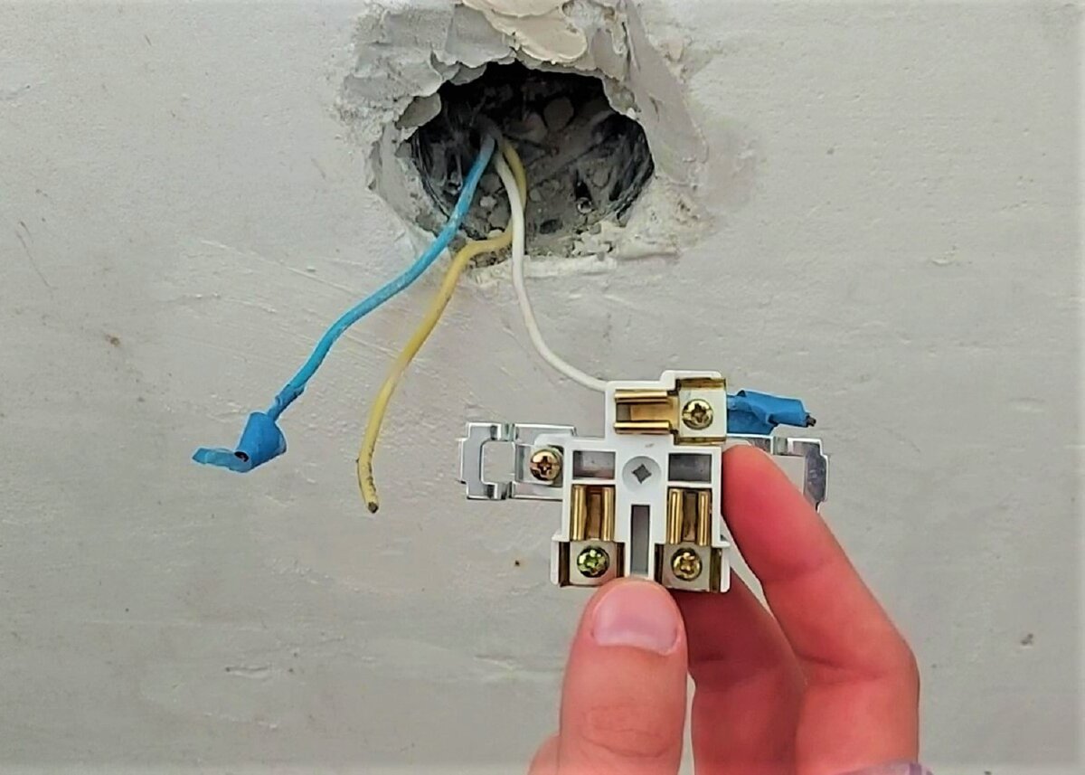 Подключение розетки плиты