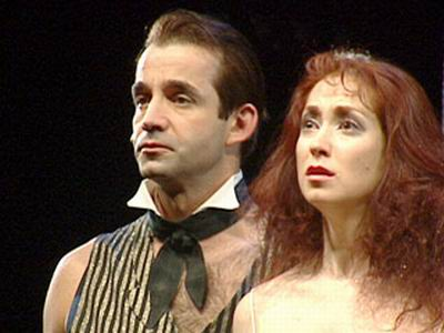 Анна Большова и Дмитрий Певцов в фильме-спектакле «Мистификация»