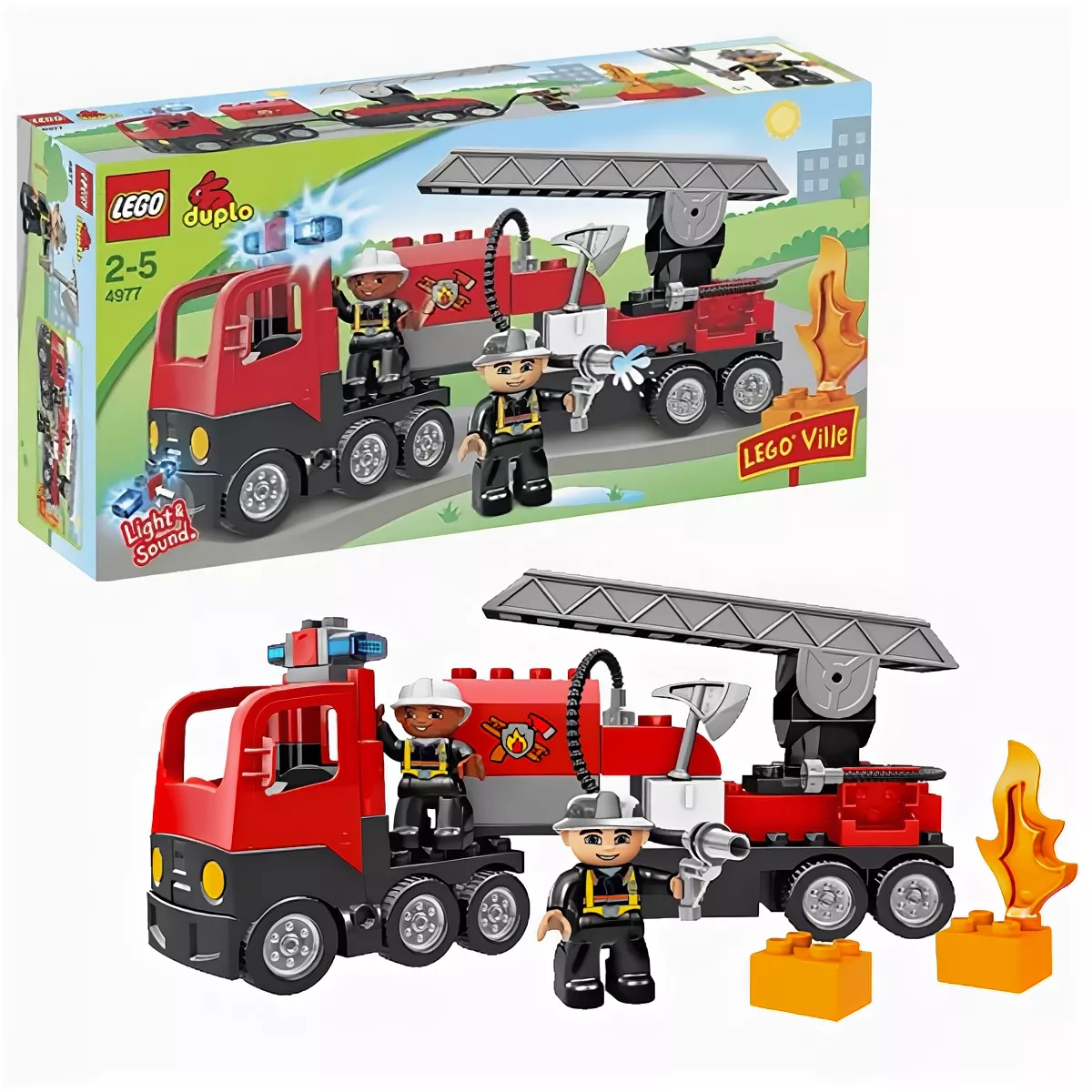 Потерянный нами набор 2007 года - 4977  Lego Duplo пожарная машина