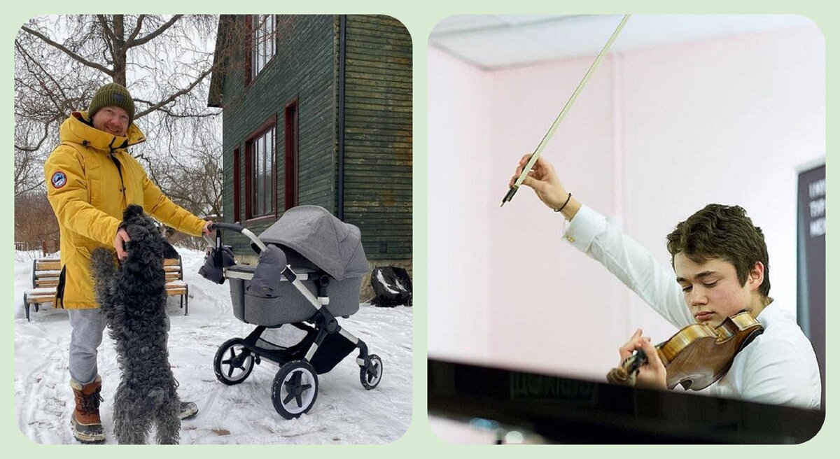 самый младший и самый старший сыновья Стычкина