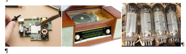 В те времена техника работала на радиолампах