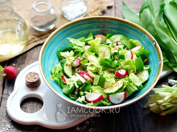 Весенний салат со свежей черемшой – Вся Соль - кулинарный блог Ольги Баклановой