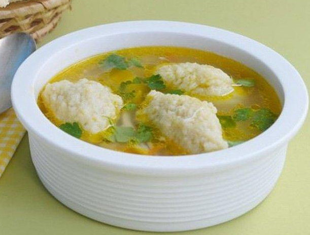 Суп с клецками