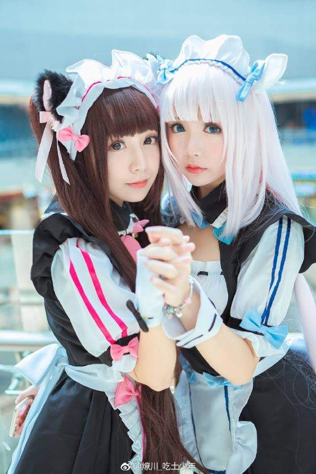 Nekopara cosplay. Яэ Мико косплей. Некопара косплей. Японский косплей. Японки косплей.