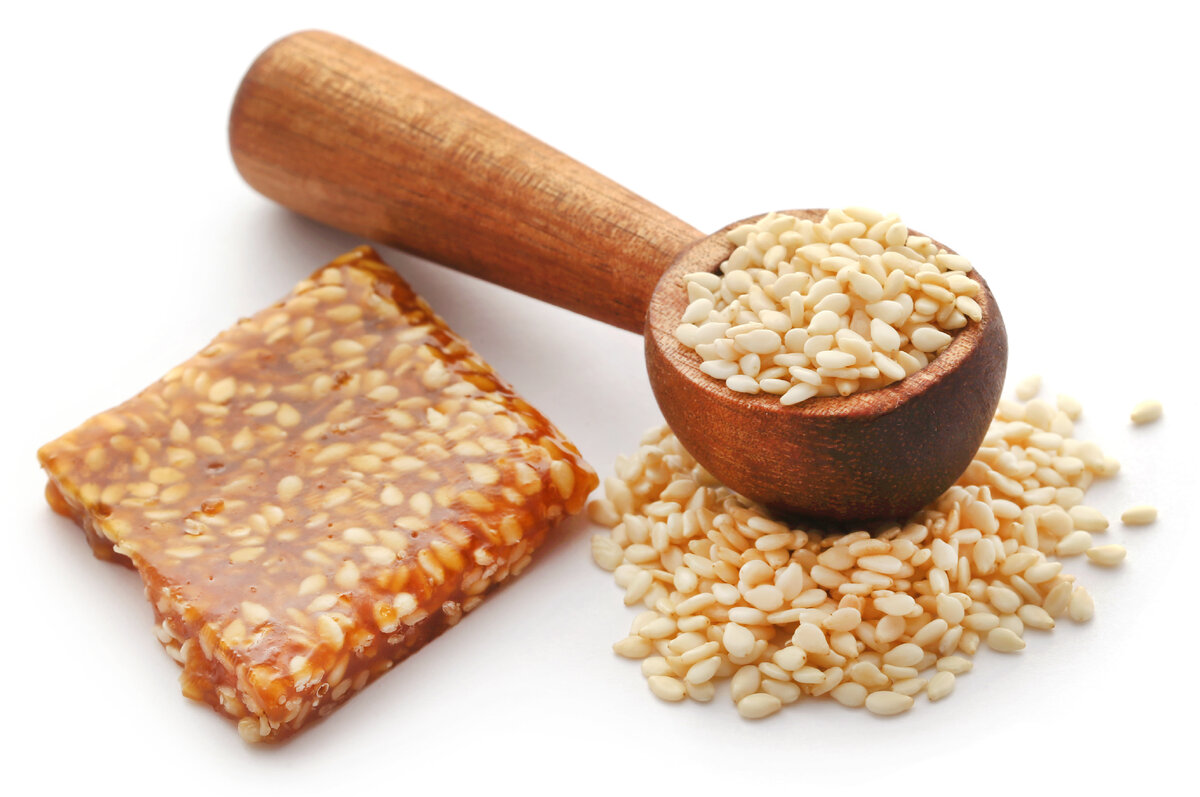 Кунжутные карамельные конфеты