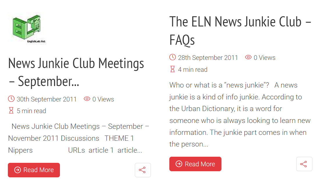 Материалы по теме на сайте www.englishlab.net по запросу в поиске news junkie