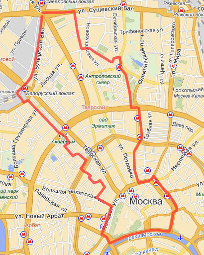 Тверской район на карте