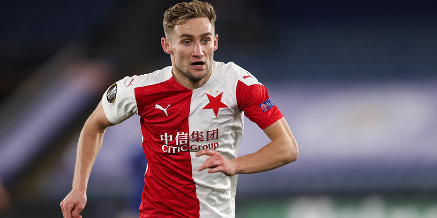 Нападающий Ян Кухта. Фото - ФК "Славия".