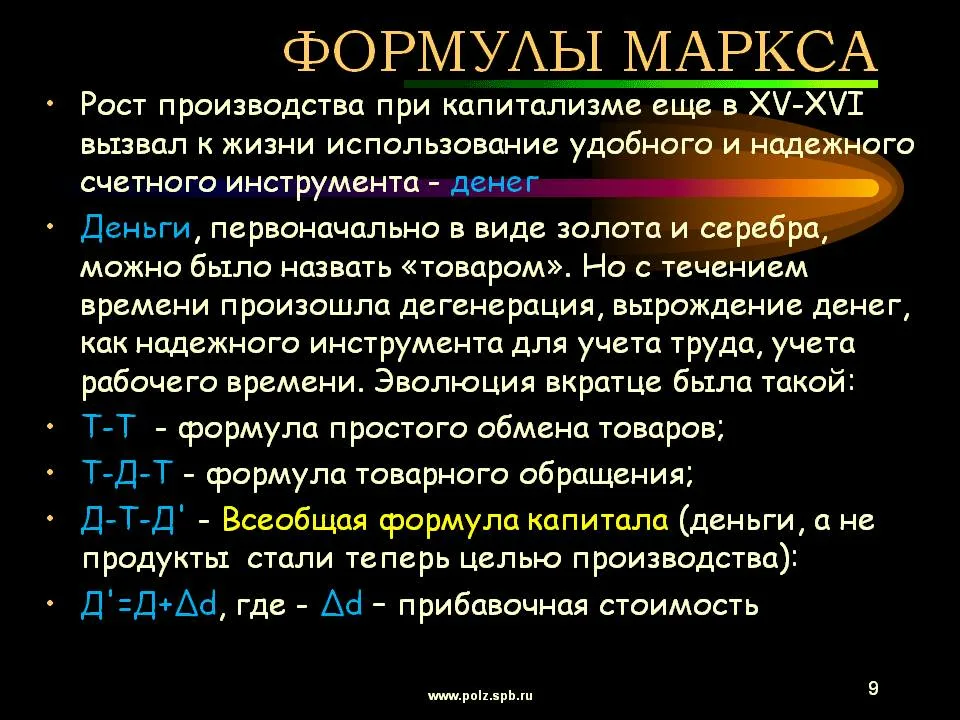 Как заканчивается известная схема карла маркса товар деньги