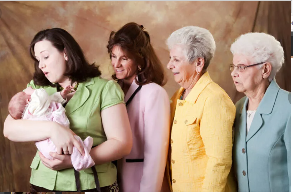 Несколько поколений женщин. Три поколения женщин. Четыре поколения. Семья несколько поколений. Почему в некоторых семьях