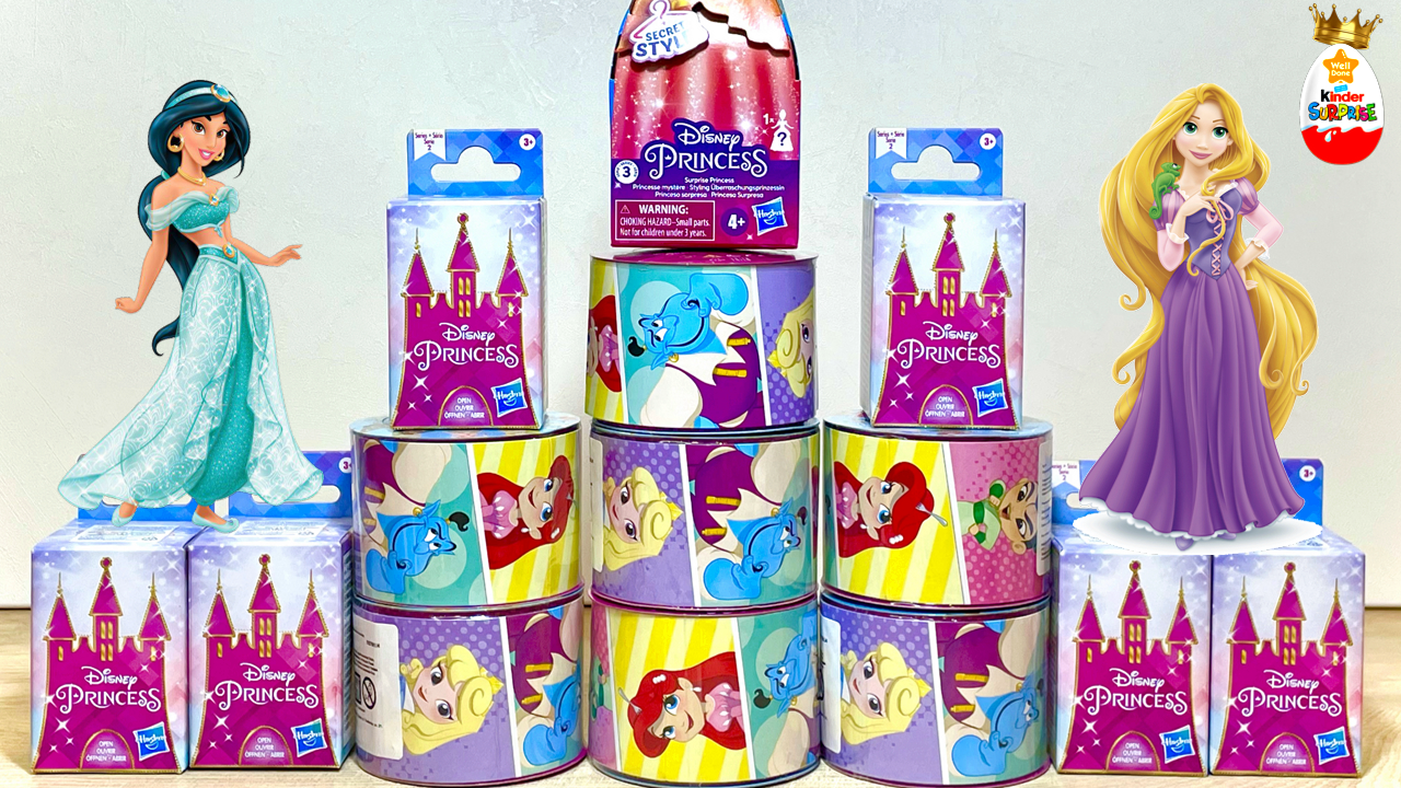 ПРИНЦЕССЫ ДИСНЕЙ MIX! Сюрпризы HASBRO, Игрушки, Мультик, Disney Princess,  Kinder Surprise unboxing