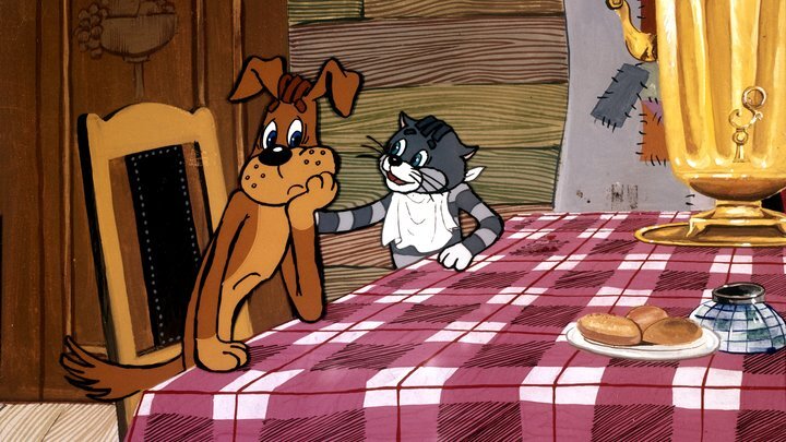 Кадр из мультфильма "Трое из Простоквашино"