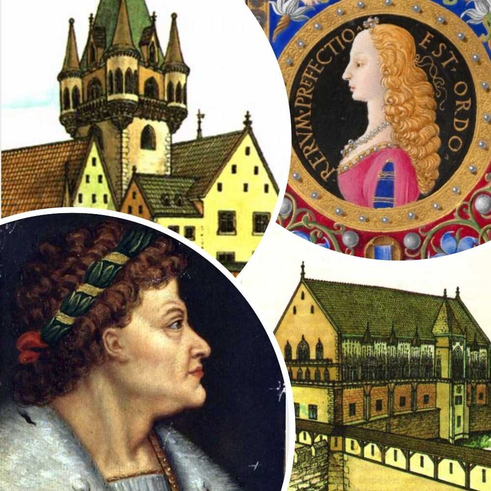 Матьяш I и Беатриса Арагонская. Постройки замка Буда.