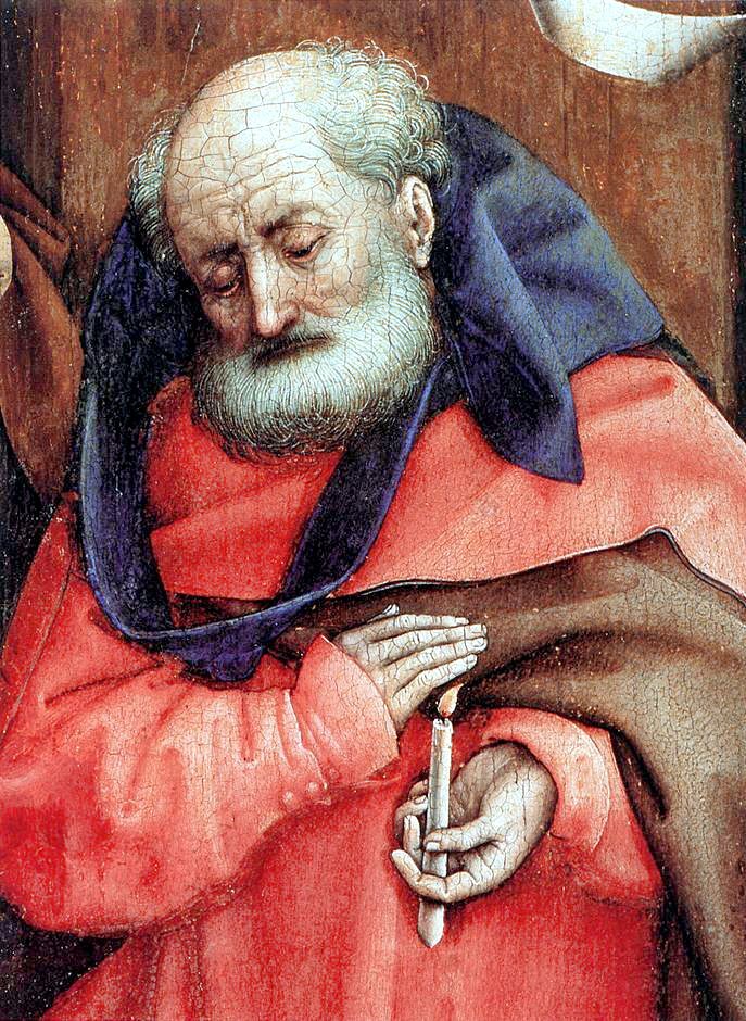 Робер Кампен. Рождество 1420. Фрагмент 