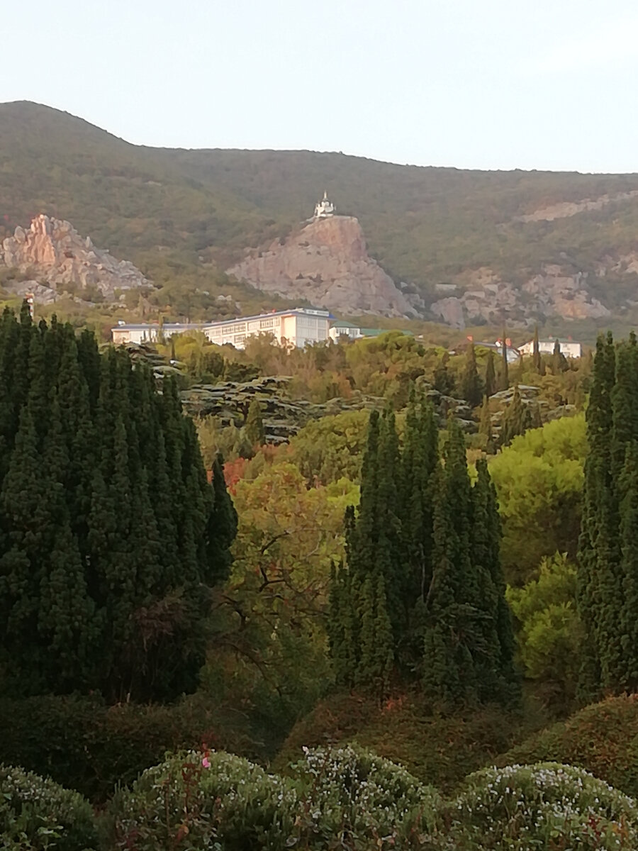 Форос. Вид из парка на храм.