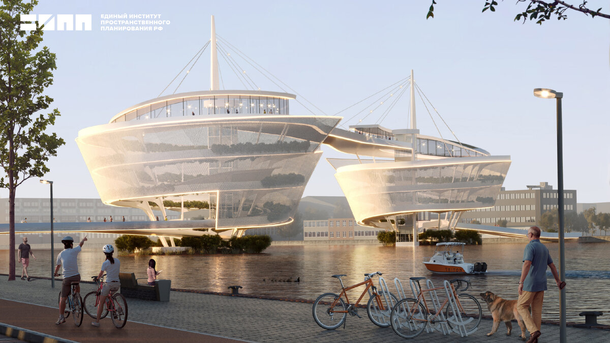 Проект велосипедного моста Amsterdam Cycling Bridge