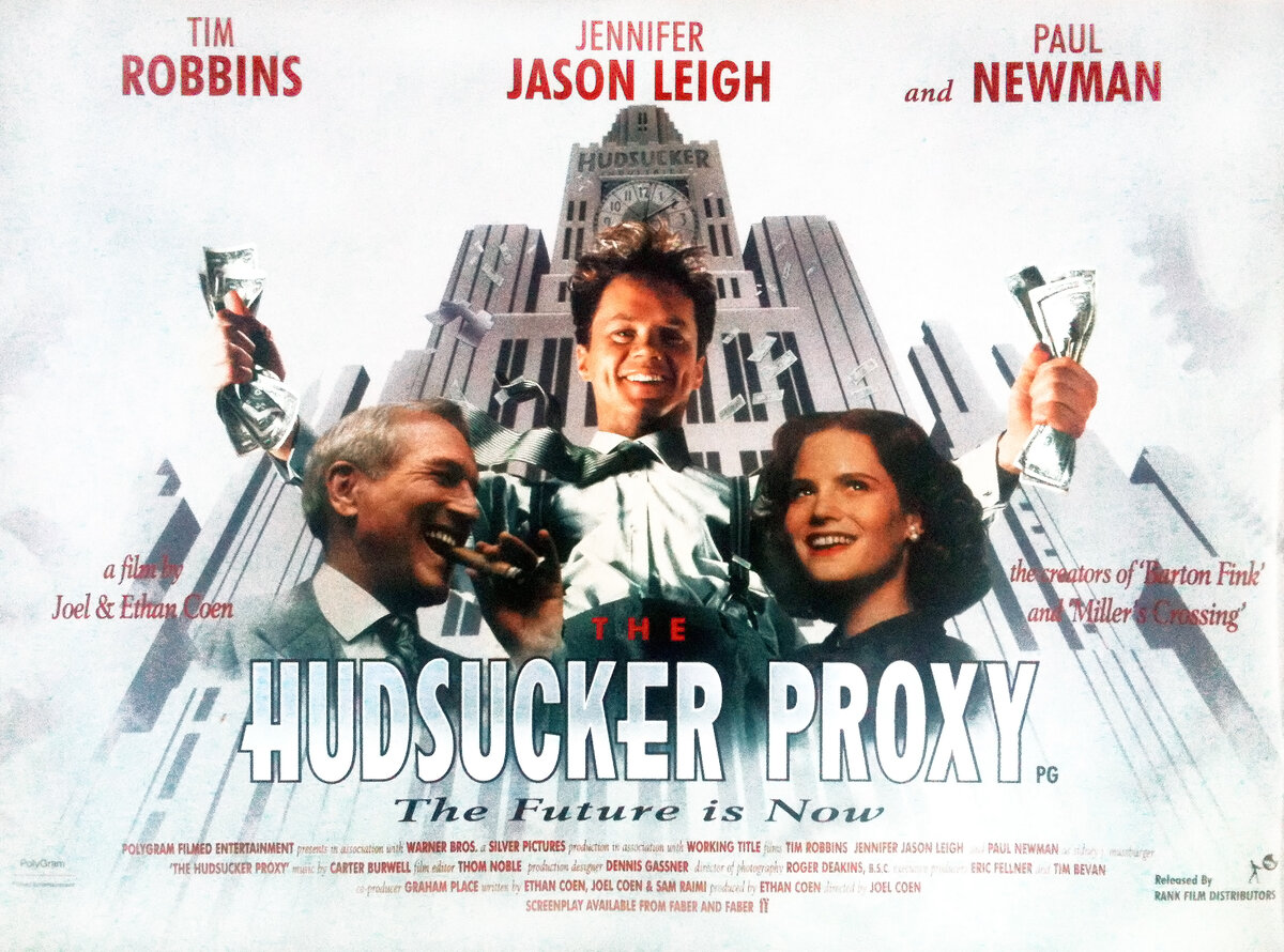 «ПОДРУЧНЫЙ ХАДСАКЕРА» ("The Hudsucker Proxy") 1994 - Warner Bros. Оригинальный артворк картины