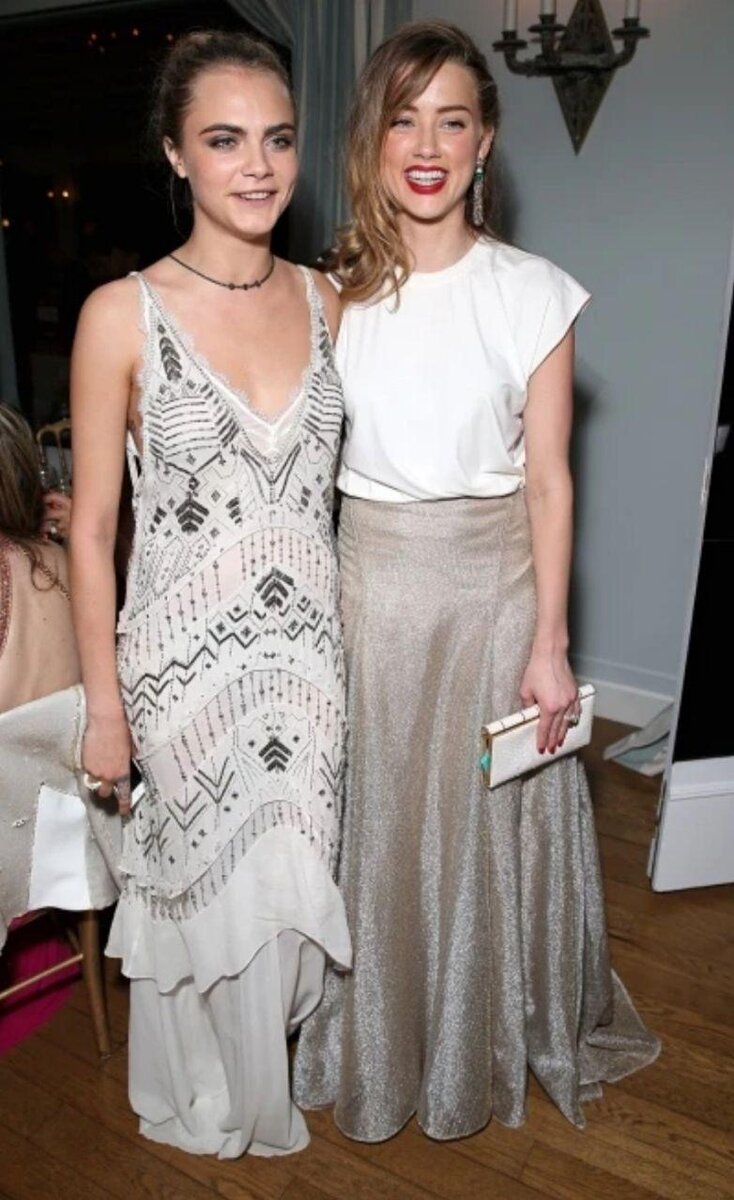 Кара Девиль и Эмбер Херд