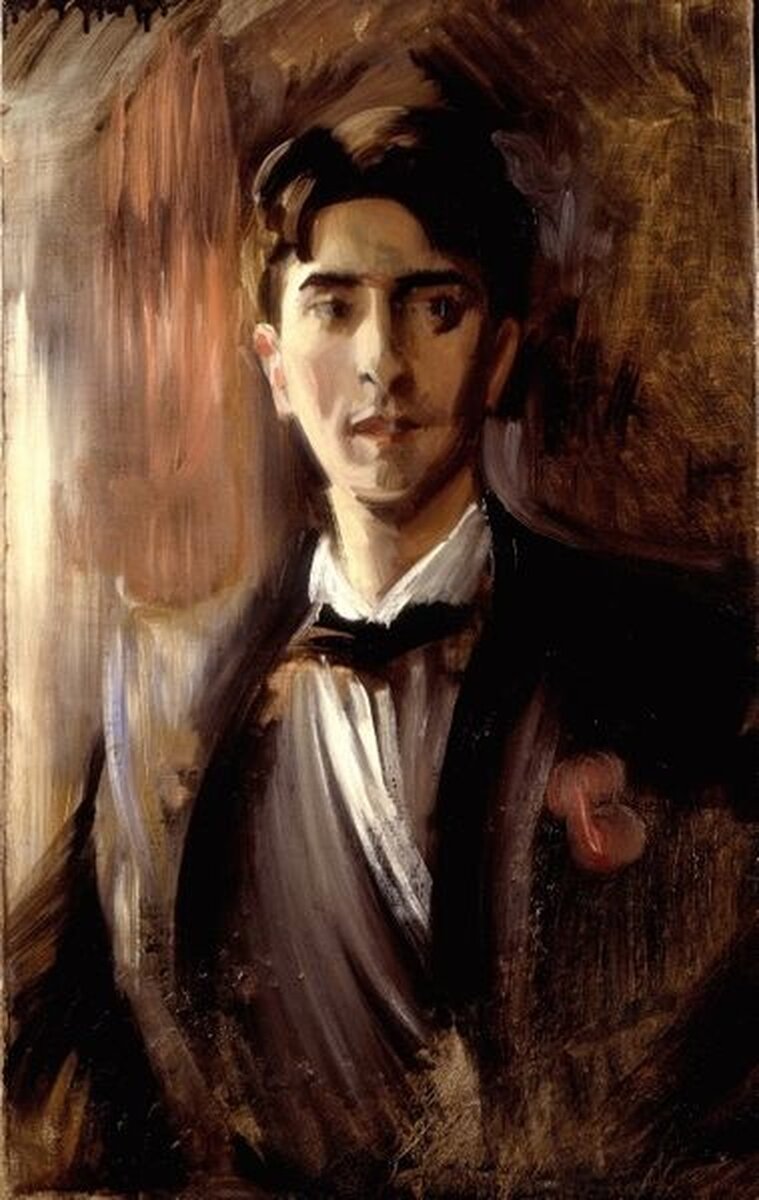  Портрет Кокто кисти Фредерико Де Мадзаро (1910-12)