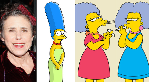 Кто озвучивал симпсонов. Сельма и Пэтти бувье персонажи Симпсонов. Мардж бувье симпсон.