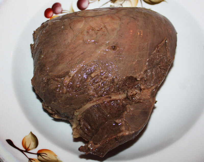 Варенное говяжье сердце