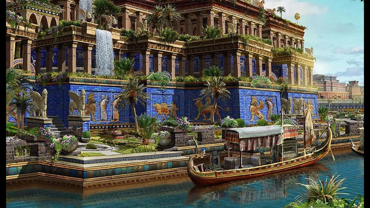 Висячие сады Семирамиды, которые удалось построить благодаря свойствам асфальта.