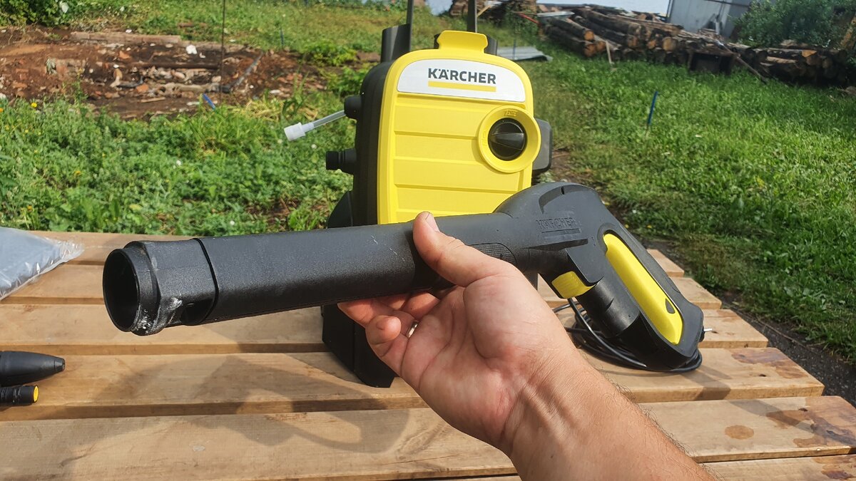 Показываю мощь KARCHER K5 COMPACT: Отмыл машину, резал асфальт, сдирал  деревянное покрытие. Множество применений для сада и дачи | Сантехника  вызывали? | Дзен