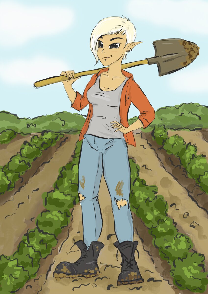 - Чё, пацаны - феминизм? (древняя иллюстрация от иллюстраторки и авторки канала (о, боже... мои глаза) xD)