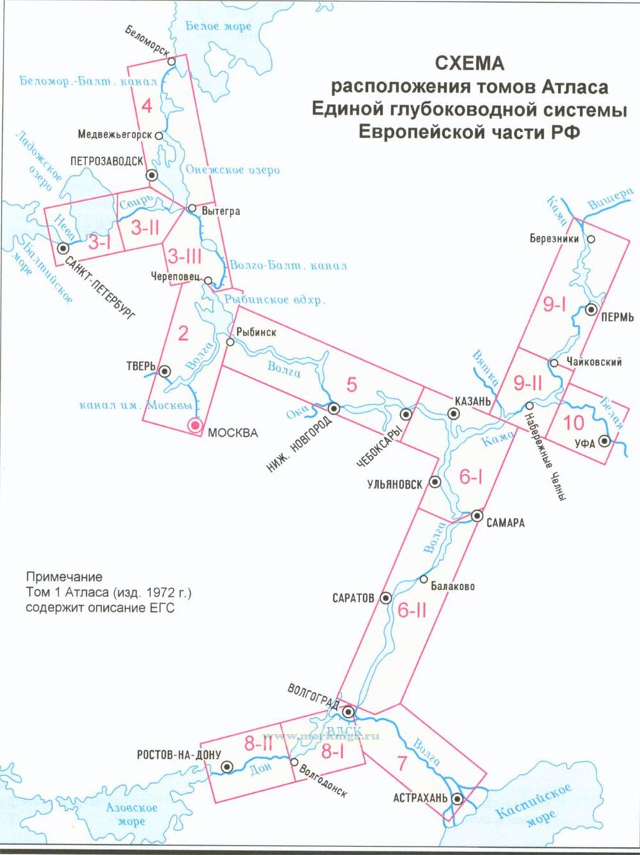 Единая глубоководная сеть Европейской территории России (источник: morkniga.ru)