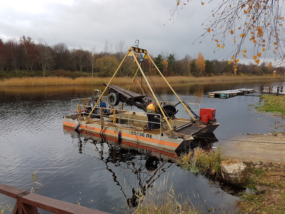 Полуторка в порт Кобона