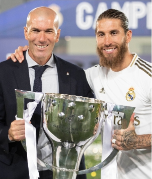 Зинедин Зидан и Серхио Рамос