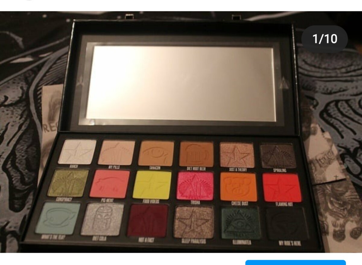 Скрин из моего инстаграма. Палетка Конспираси