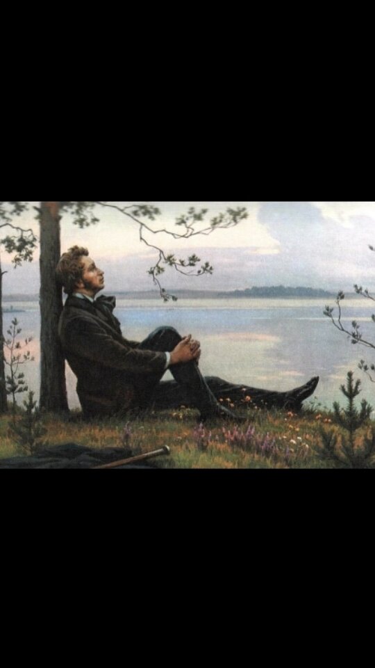 Пушкин в думах о Российской империии и будущем крепостных.Шучу.Просто последнее в карты проиграл и печататься не на что.