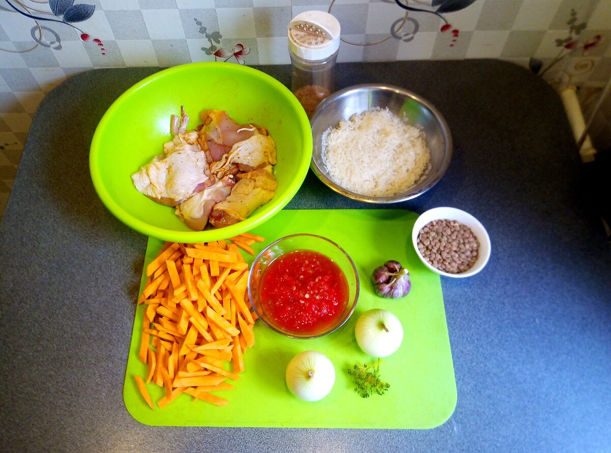 Необходимые продукты. 