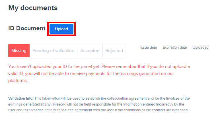 Document expire date