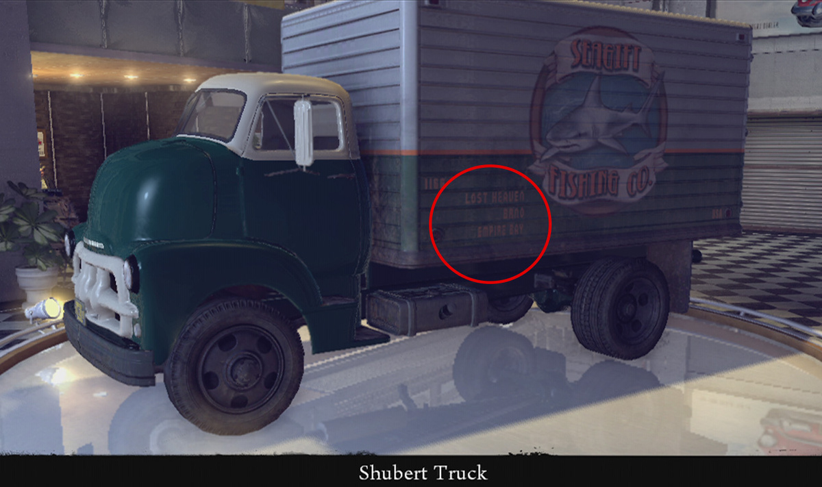 Упоминание Lost Heaven на Shubert truck.